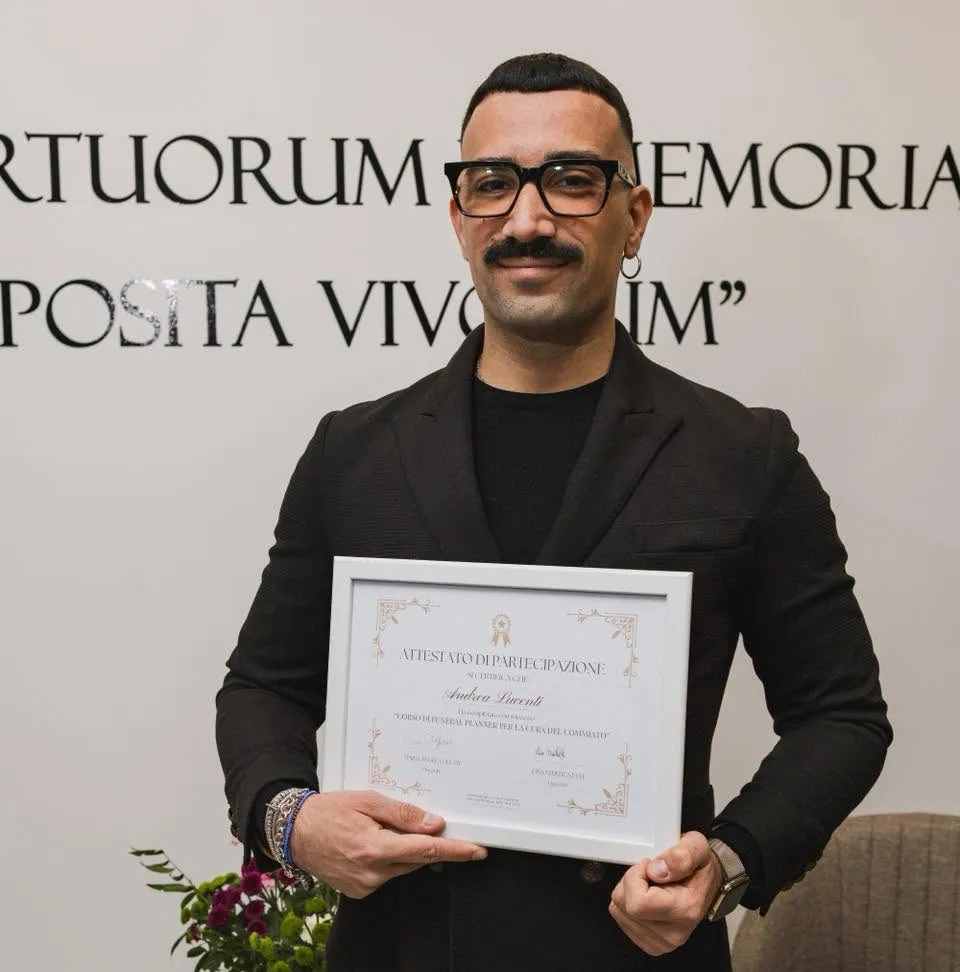 Andrea Lucenti, celebrante laico e funeral planner