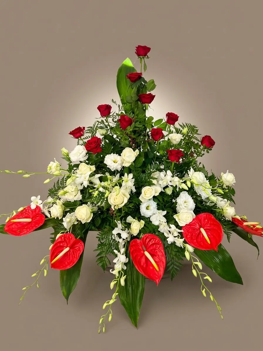 Cesto di fiori qualità superiore